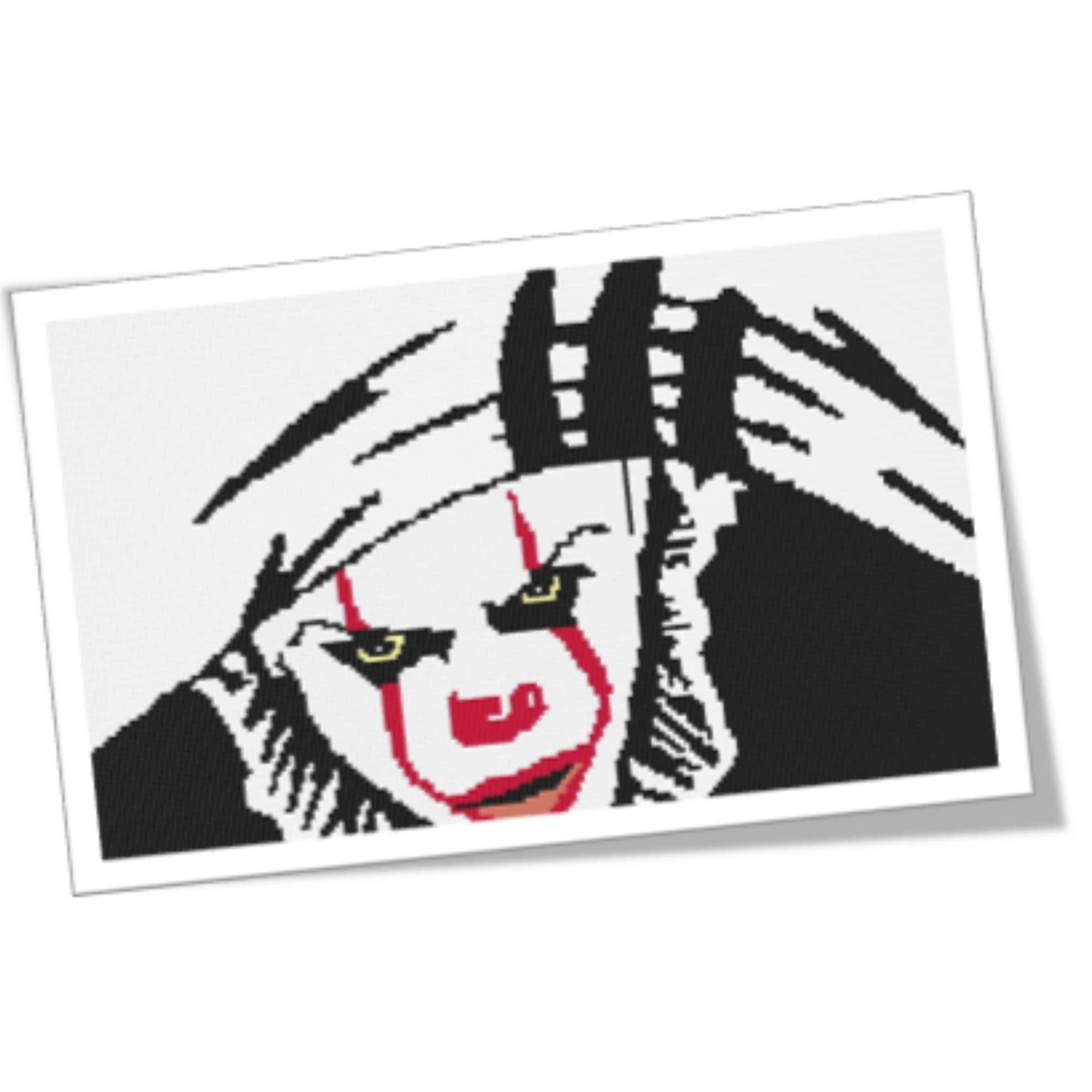 Scary Clown C2C Crochet Graphgan Pattern: Halloween Graph (digital ...