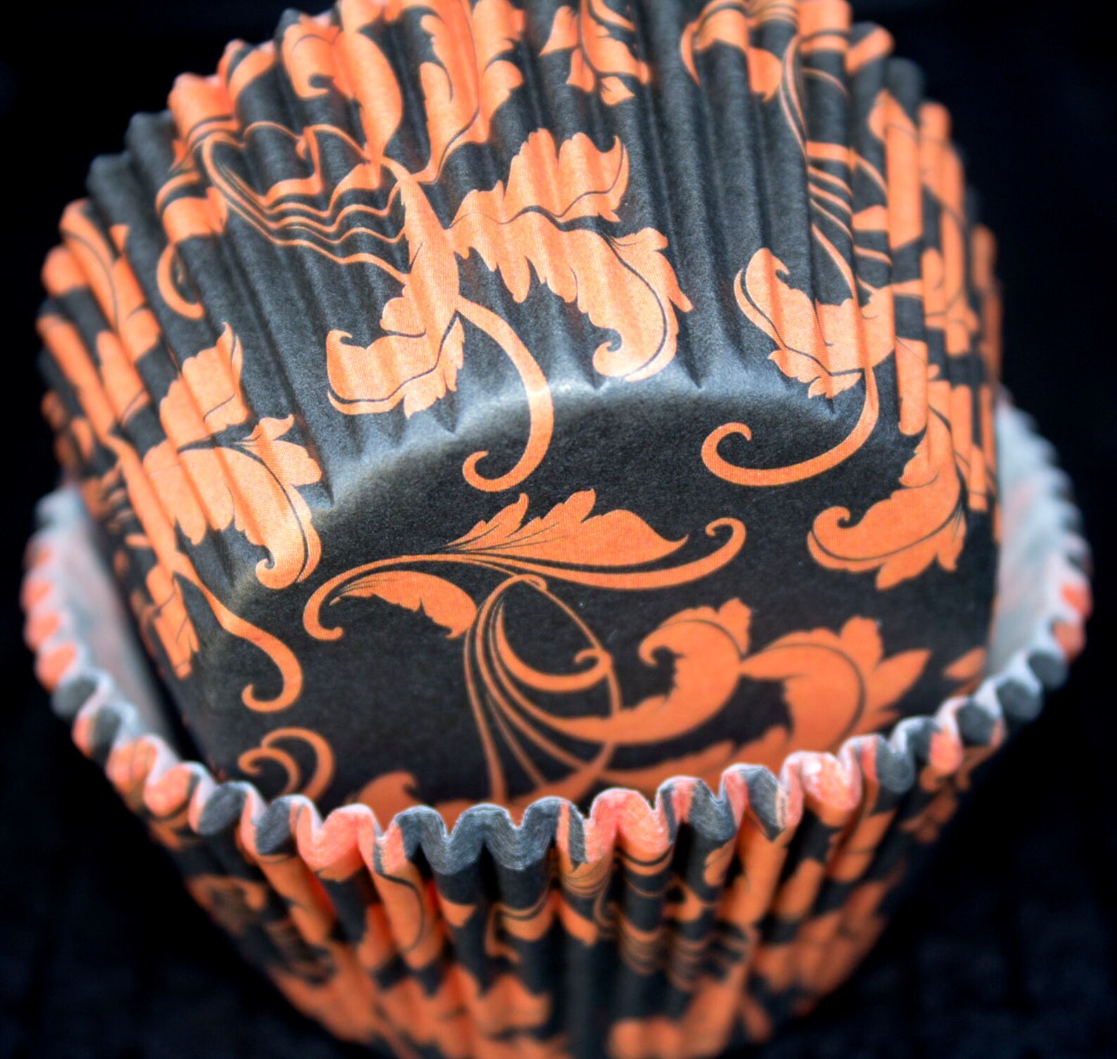 Black and Orange Cupcake Liners Etsy