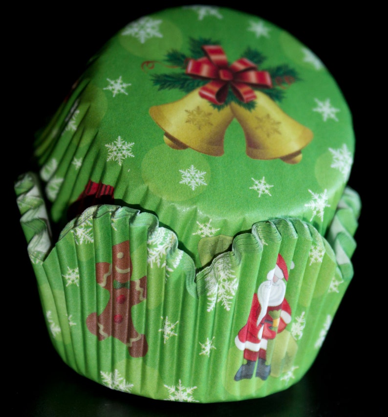 Christmas Bell Cupcake Liners Etsy