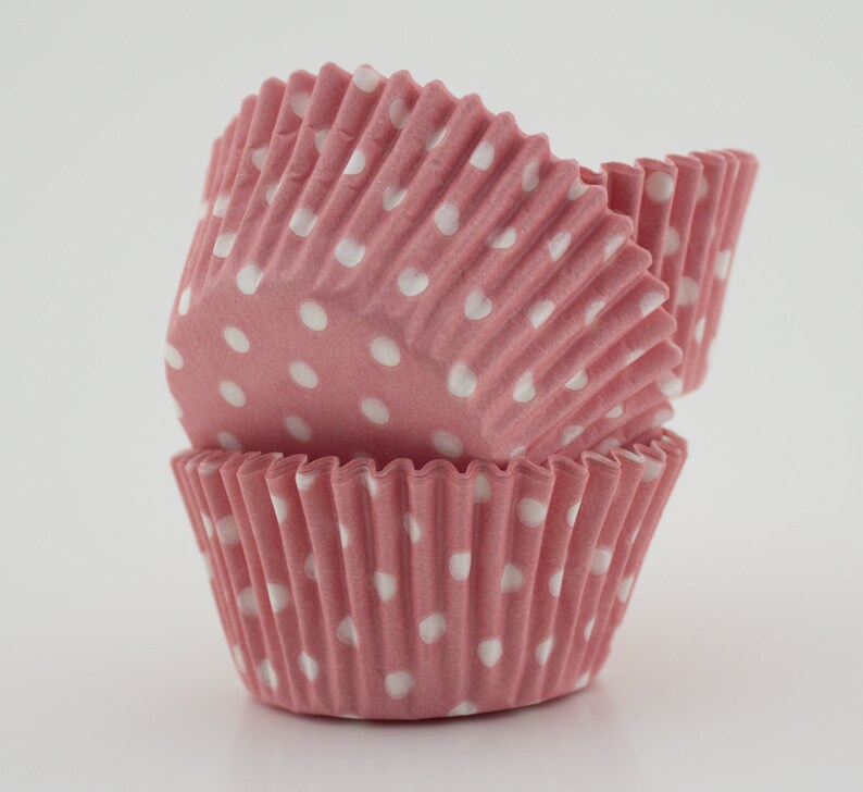 Baby Pink Polka Dot Cupcake Liners Etsy