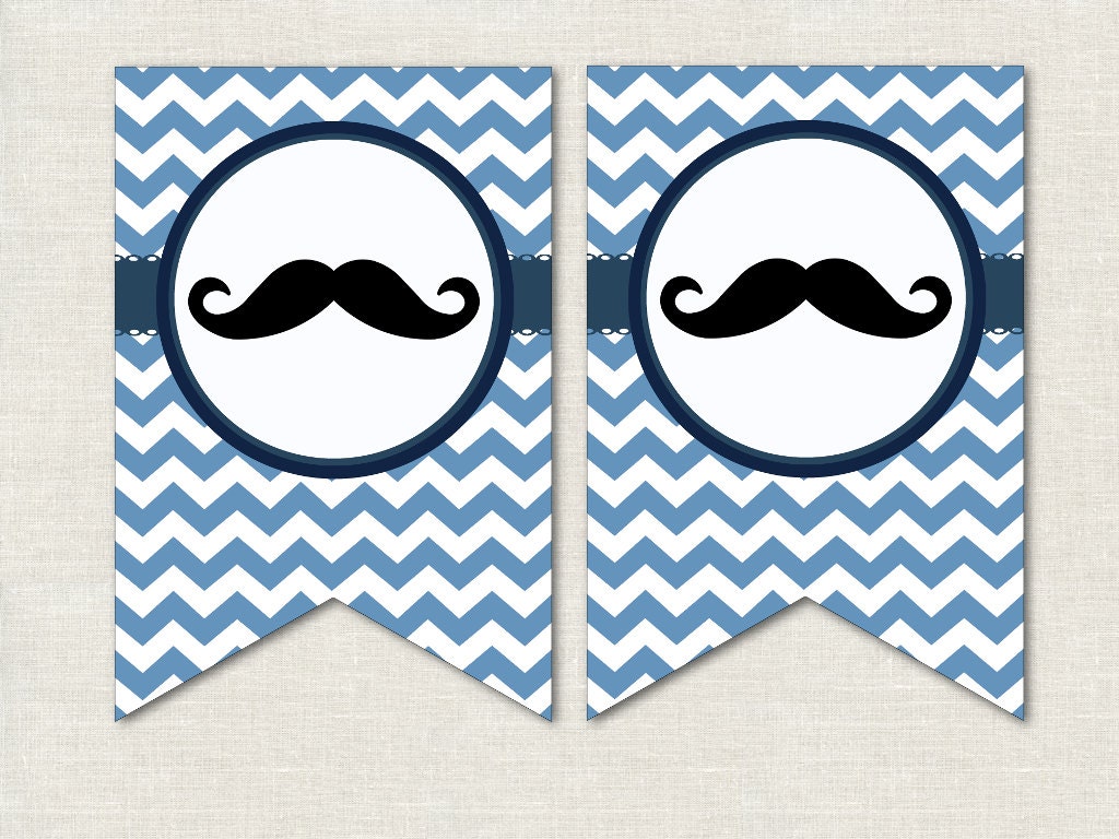 Mustache Baby Shower Decorations Mustache Shower Banner Etsy