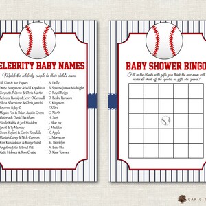 Baseball Baby Shower Games - Baseball Shower Games, Vintage Baseball ...