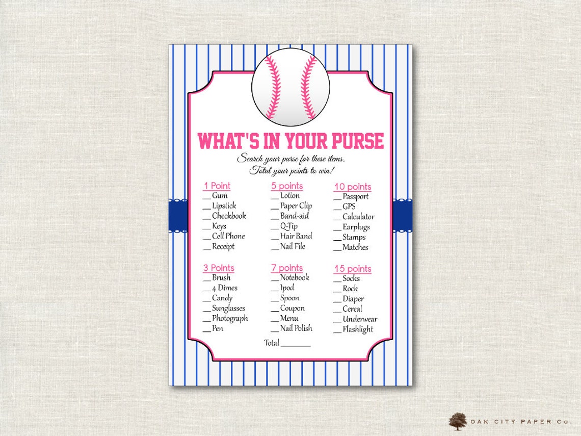 Baseball Baby Shower Games Baseball Shower Games Softball | Etsy