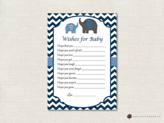 Voeux Pour Bebe Souhaits Pour Carte De Naissance Lelephant Etsy