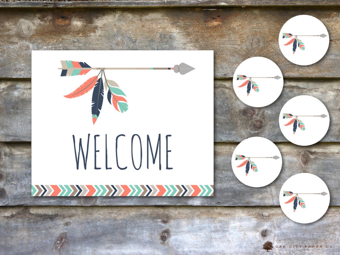 Tribal Baby Shower Party Package Tribal Animal Baby Shower - Etsy