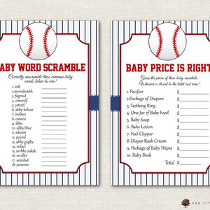 Baseball Baby Shower Games - Baseball Shower Games, Vintage Baseball ...