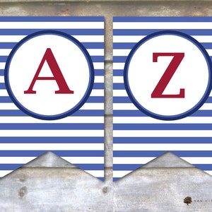 Nautical Baby Shower Decorations, Nautical Baby Shower Banner, Nautical ...