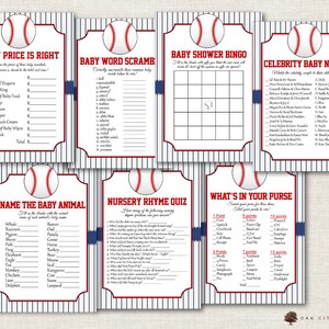Baseball Baby Shower Games - Baseball Shower Games, Vintage Baseball ...