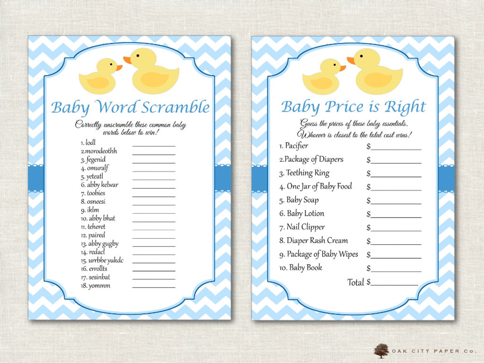 Rubber Ducky Baby Shower Games Rubber Duck Baby Shower - Etsy