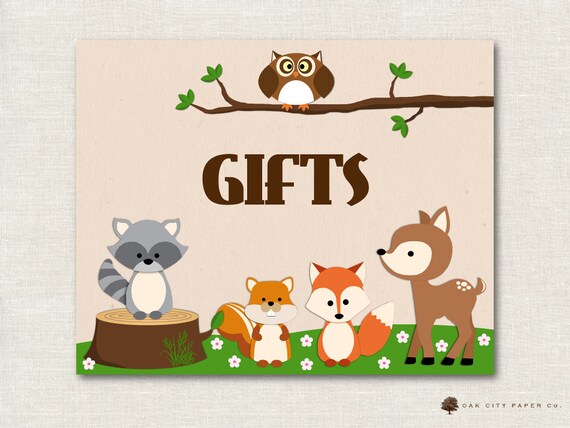 Woodland Baby Shower Decorations Woodland Baby Shower Gifts Etsy