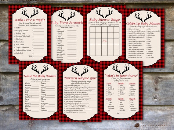 Free Tribal Deer Printable Baby Shower Package - Games, Keepsakes