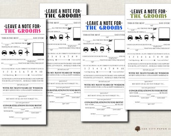 Gay Wedding Mad Lib, Gay Wedding Madlib, Gay Wedding Advice Card, Newlywed Advice Card, Gay Wedding Activity - Printable, DIY, 8 Colors