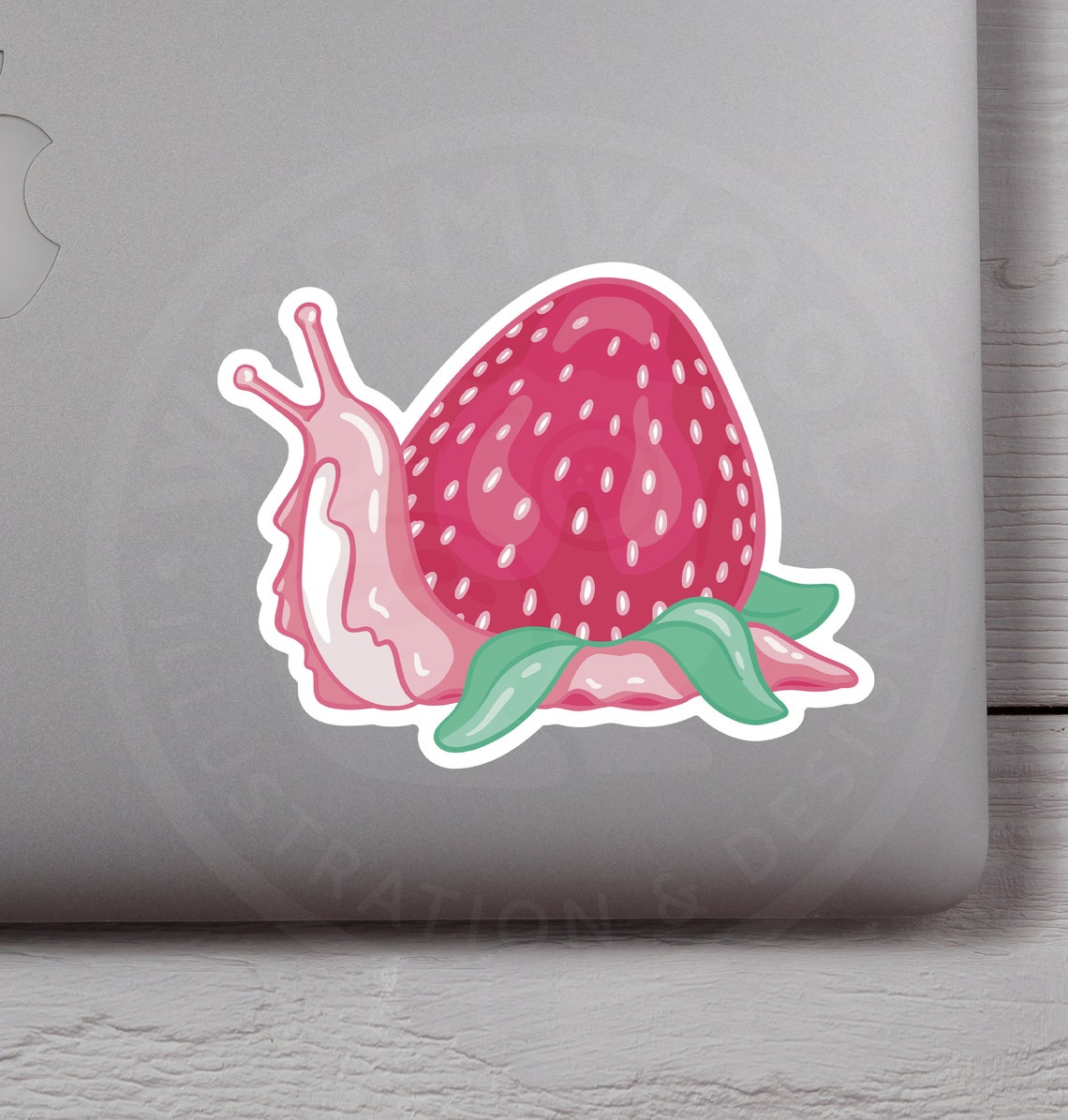 Strawberry Snail Sticker Cute Snail Sticker Gift for Snail Etsy UK