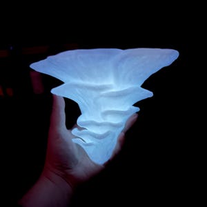 Regenbogen leuchtendes Pilzregal, Djamor, hängendes 3D gedrucktes Pilzregal, im Dunkeln leuchtendes Pilzregal, Wohnheim-Aufbewahrungswanddekor Bild 6