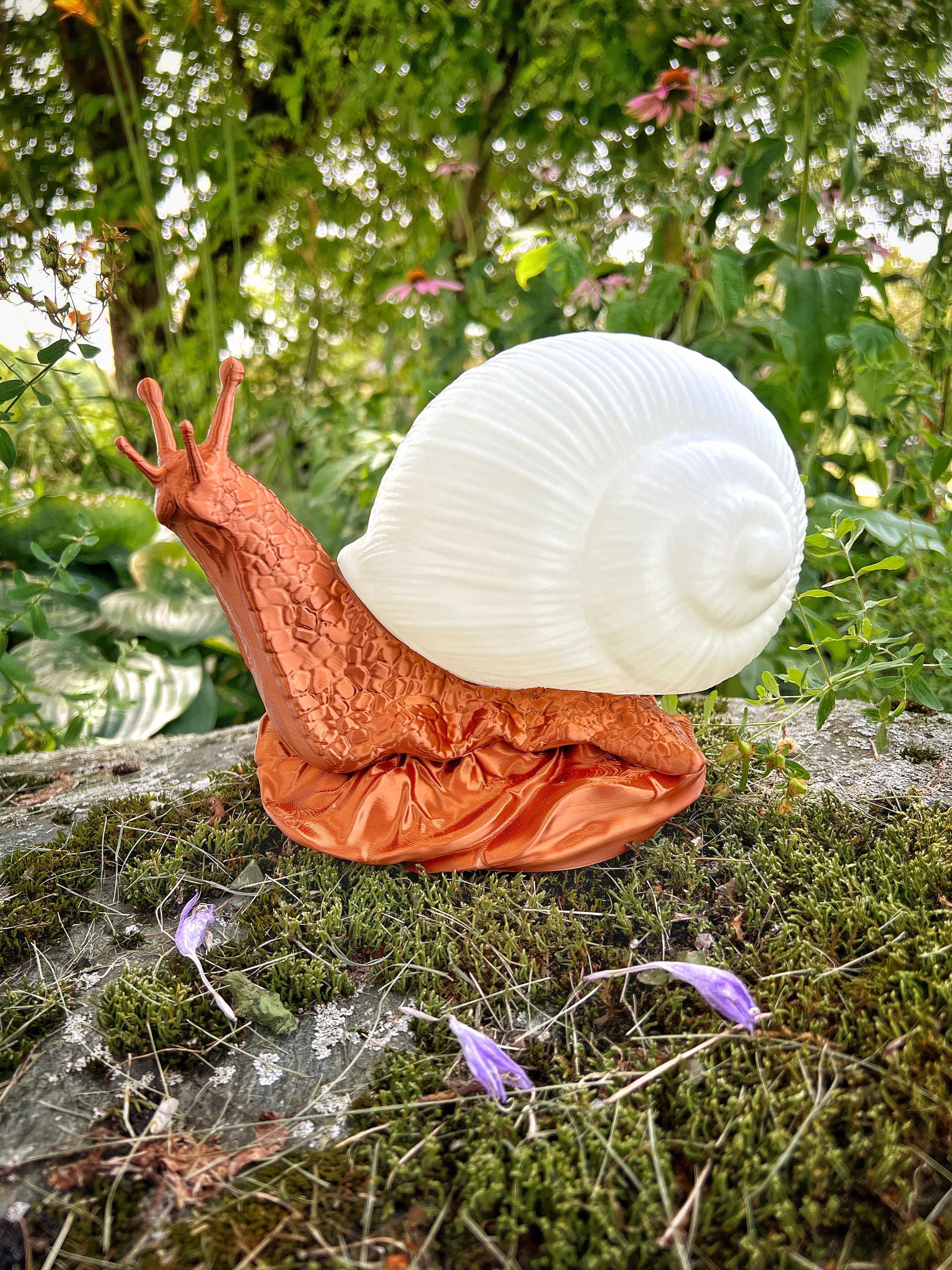 Whimsical 3D Printed Snail Lamp With Glow in the Dark Shell, Unique ...