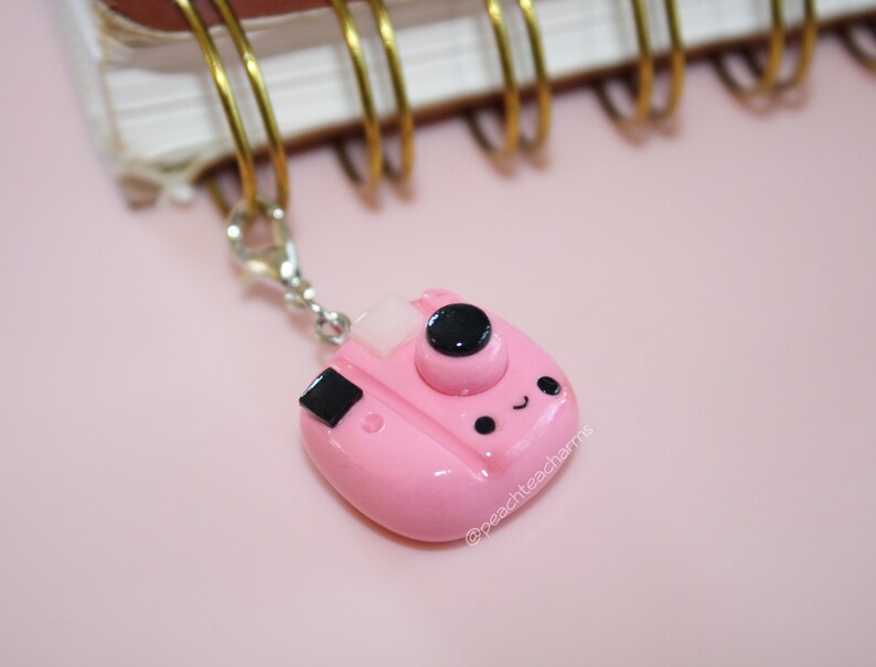 Polymer Clay POLAROID CAMERA Kawaii Charm Keychain Jewelry ANY Etsy