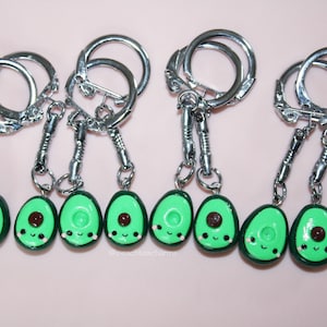 BFF Keychain SET Polymer Clay Kawaii Cute Charm Keychain best friends and couples