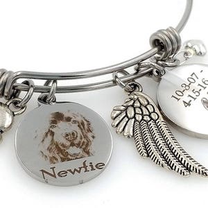 Dog Passing Away Gifts Personalized Newfoundland Memorial Remembrance Jewelry Rainbow Bridge