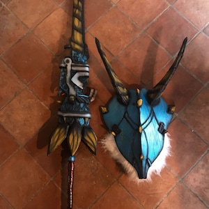 Zinogre-wapens Monsterjagerschild en zwaard