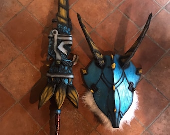 Zinogre weapons Monster hunter shield and sword