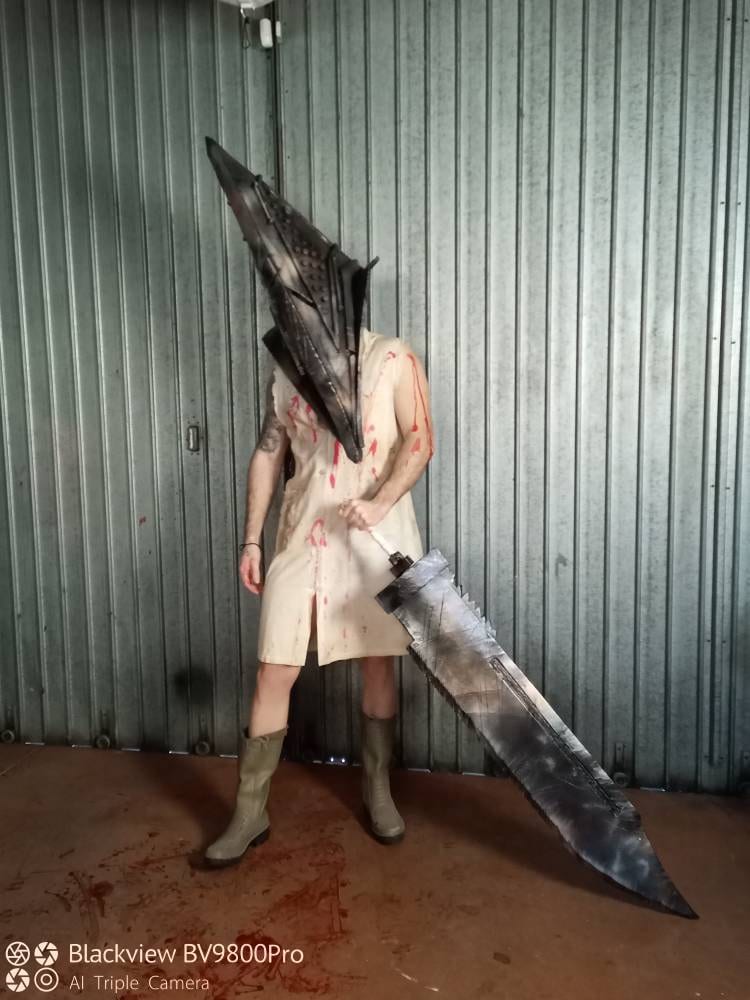  Mtxc Silent Hill Cosplay Pyramid Head Broadsword Black :  Clothing, Shoes & Jewelry