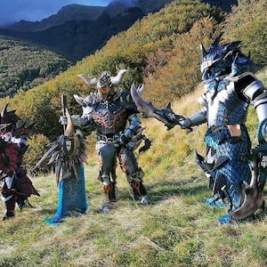 Monster hunter armor fantasy cosplay set