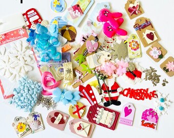 Card embellishments over 100 pieces