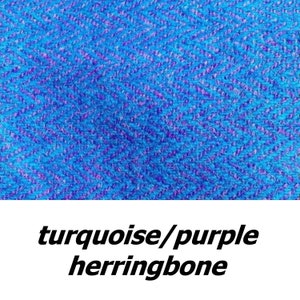 Pencil case in Harris Tweed. purple/blue HB