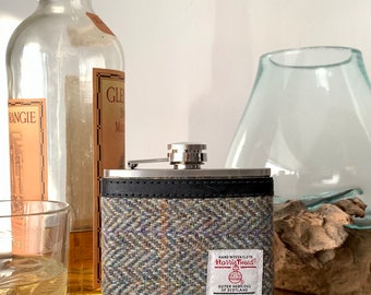 Harris Tweed 6oz Hip Flask,