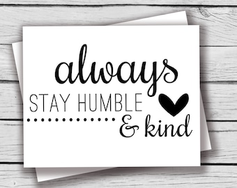 Manténgase siempre humilde y amable Tim McGraw, descarga instantánea, archivo imprimible, canción de Tim McGraw imprimible, manténgase humilde imprimible digitalmente, MB101