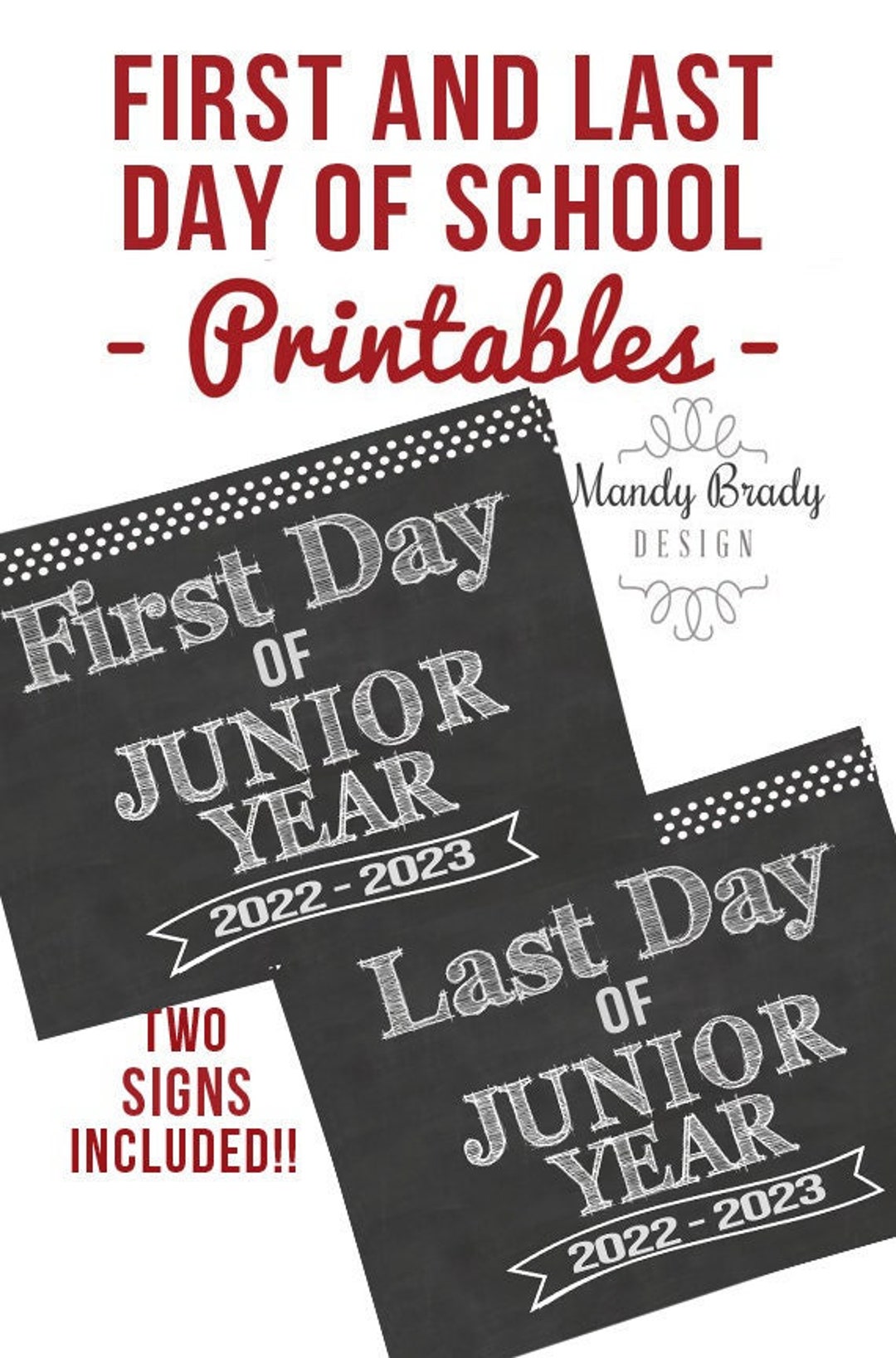 First Day of Junior Year Printable - Il 1080xN.4098508885 Brb6 