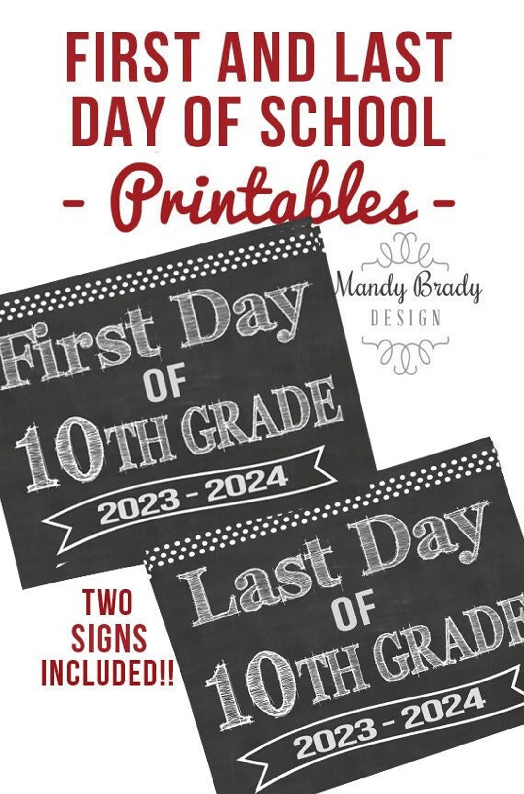 First Day of 10th Grade Printable - Il 1080xN.5236848415 1fqj