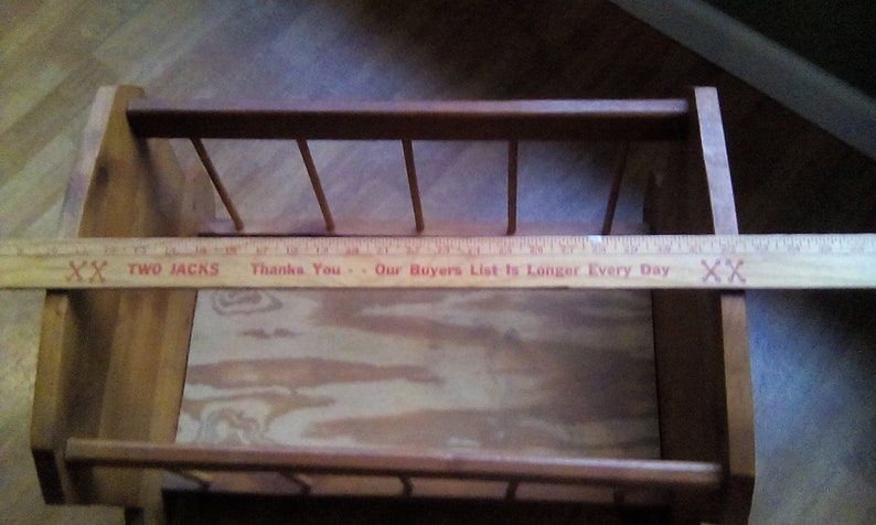Vintage Wooden Baby Cradle Rustic handcrafted newborn bassinet nursery decor photo prop Doll bed Pet Bed