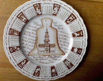 Calender Plate, 1966, Bless this House,Royal Statfordshire Ceramics, kitchen decor