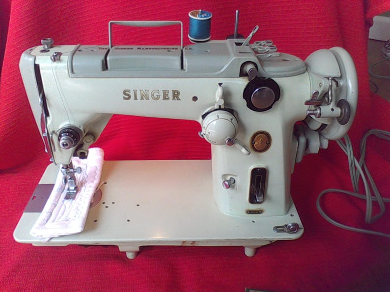 Singer sewing machine 319W Jadeite Green year 1954 Serviced Etsy