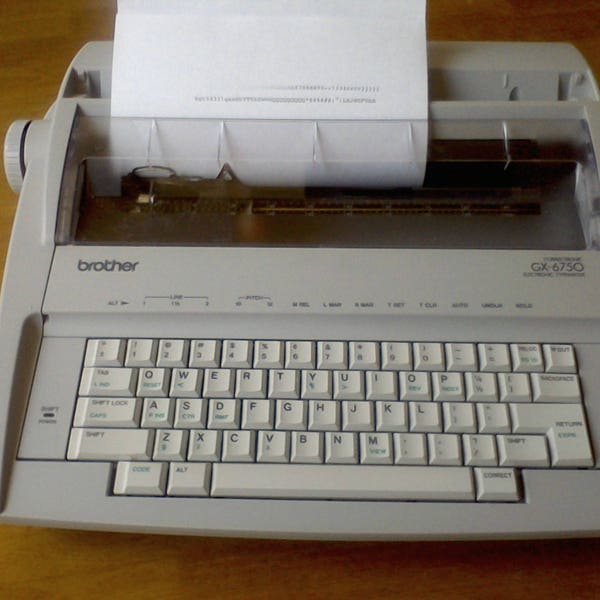 Typewriter,Brother, working, typewriter, Electric,GX-6750 Correctonic , Word Processor, good ribbon