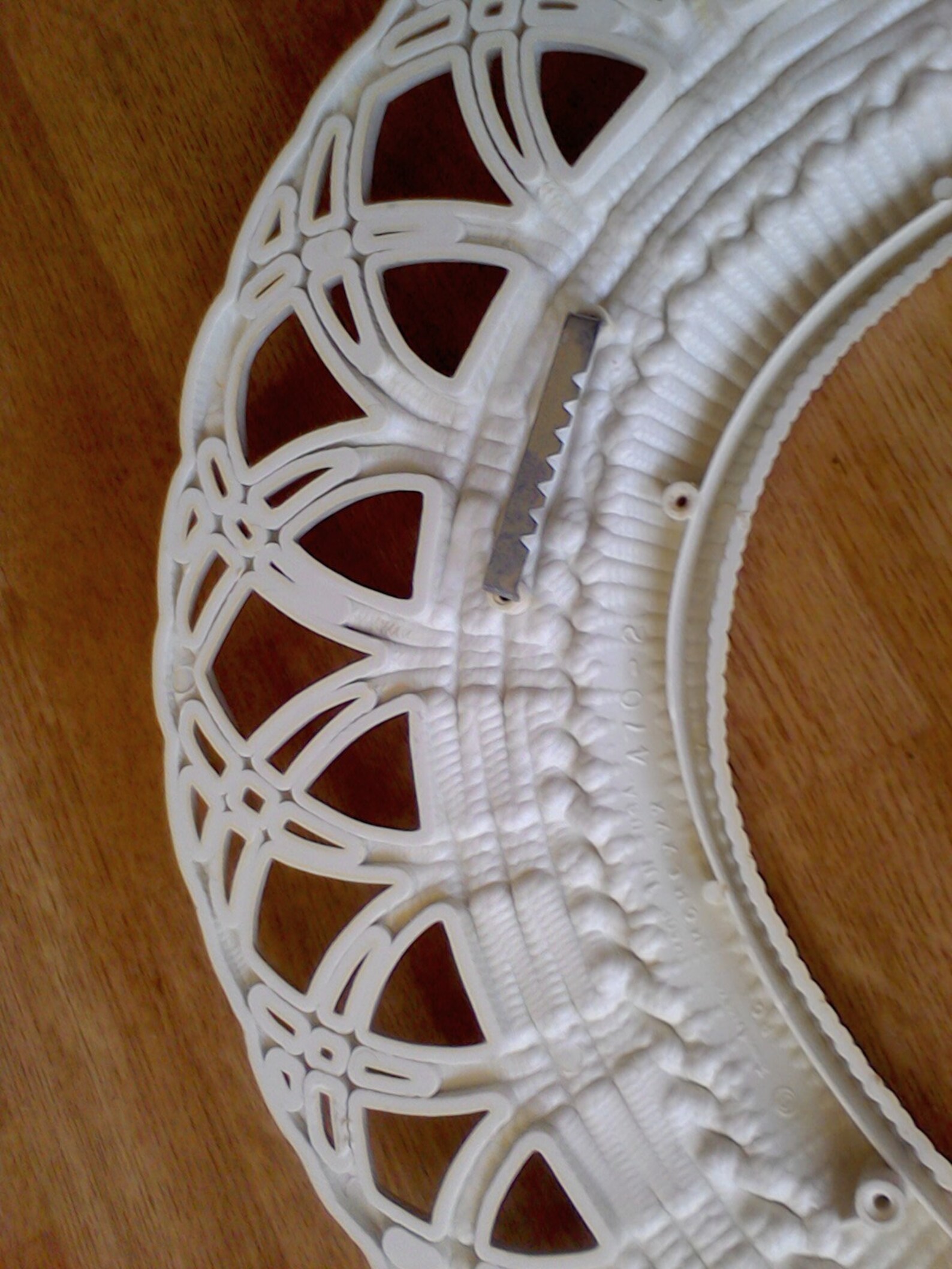 Large Oval frame wall hanging picture frame wall decor White Etsy