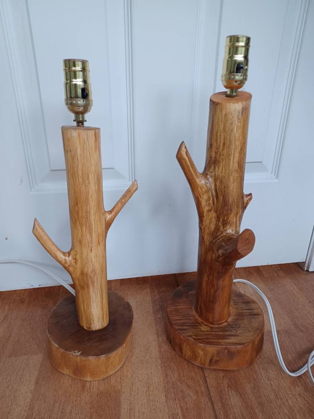 Rustic Lamps, Pair of Lamps, Cabin Decor, Rustic Decor Etsy