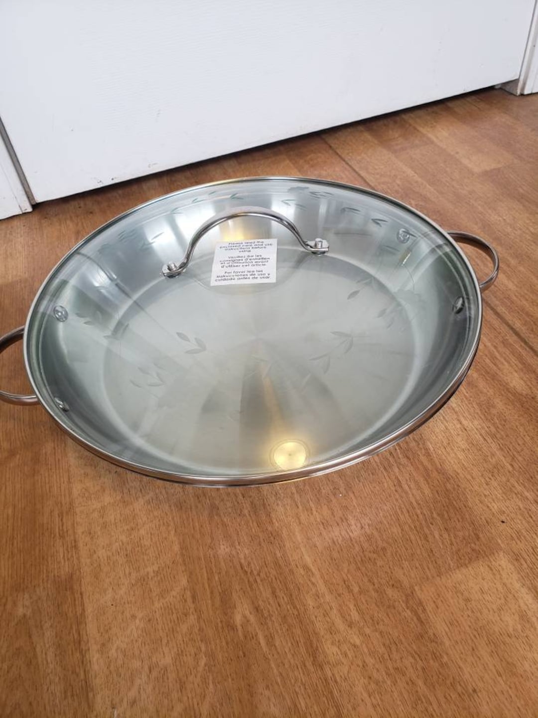 Princess House Cookware 18/10 Stainless Steel 14 Inch Skillet Etsy