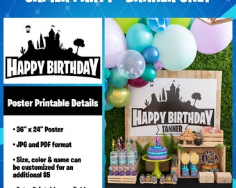 decoration L@@K! EXTRA LARGE XBOX personalised birthday banner kids poster decoration L@@K! EXTRA LARGE XBOX personalised birthday banner kids poster
