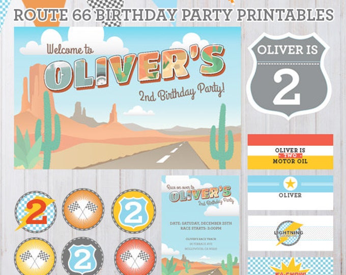 Radiator Springs Vintage Cars Birthday Party Printables - Etsy