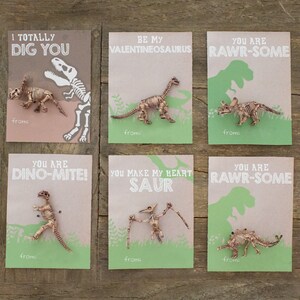 Dinosaur Valentine&#39;s Day Cards - Printable Files