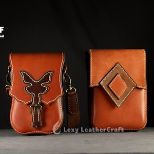 Leather Pouch Pattern - Crossbody Pouch Pattern - Leather Bag Pattern - Pdf Download