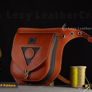 Ledertasche Schnittmuster - Gürteltasche Schnittmuster - Pdf Download