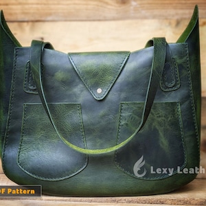Tragetasche Schnittmuster - Ledertasche Schnittmuster - Leder Tragetasche Pdf - Pdf-Download