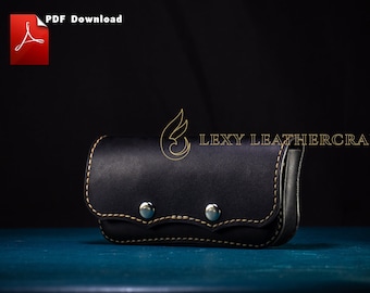 Sunglasses case pattern - Glasses case Template- Leather DIY - PDF Download