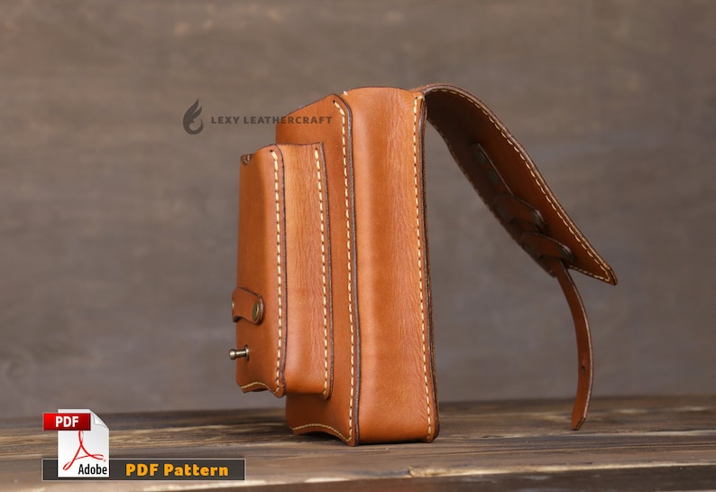 Leather Belt Pouch Pattern Leather Pattern Leather Pouch - Etsy