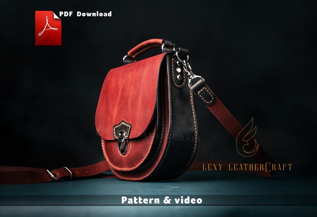 Crossbody Bag Pattern - Bag Template - Satchel Bag Pdf - Leather Bag ...
