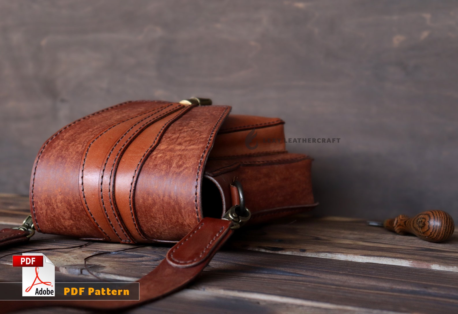 Leather Belt Pouch Pattern Leather Bag Pattern Crossbody Etsy