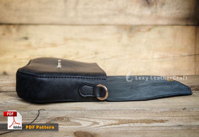 Leather Purse Pattern Leather Purse Template Leather Etsy